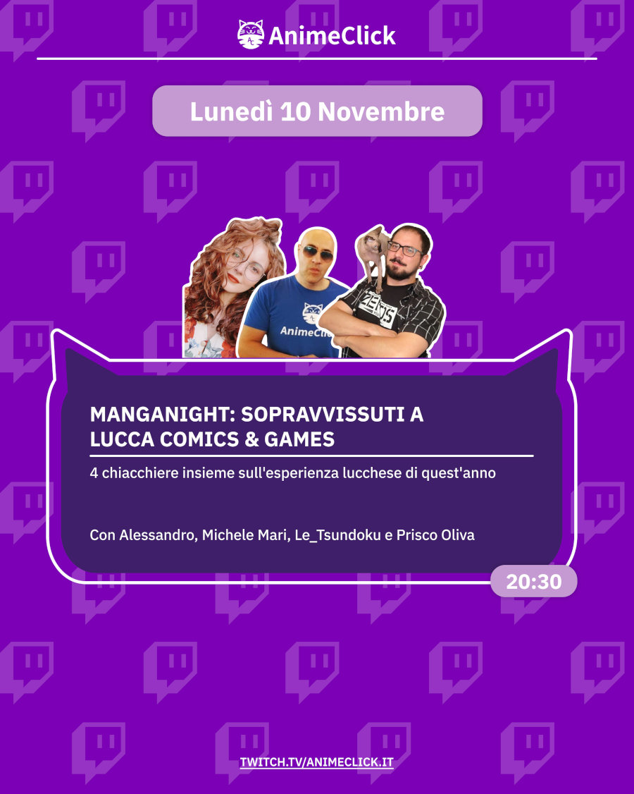 AnimeClick su Twitch: programma dal 10 al 16 novembre